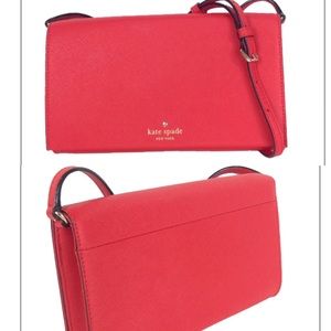 Kate spade ♠️ Cedar St Cali Leather Cross Clutch